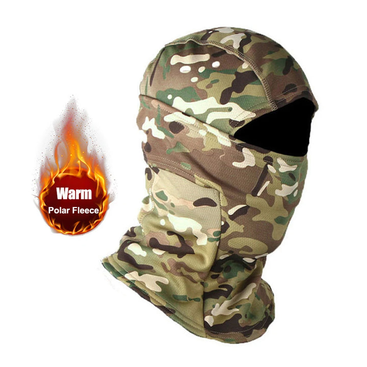 Winter Fleece Warm Camouflage Balaclava Outdoor Cold-proof Ski Cycling Full Face Mask