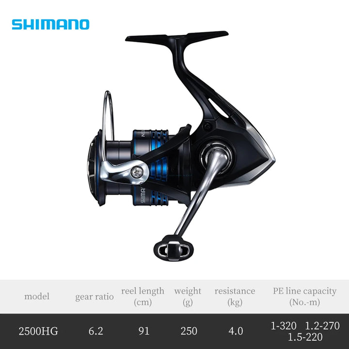 2021 Original Shimano Nexave Spinning Fishing Reel 1000 2000 2500 3000 4000 5000