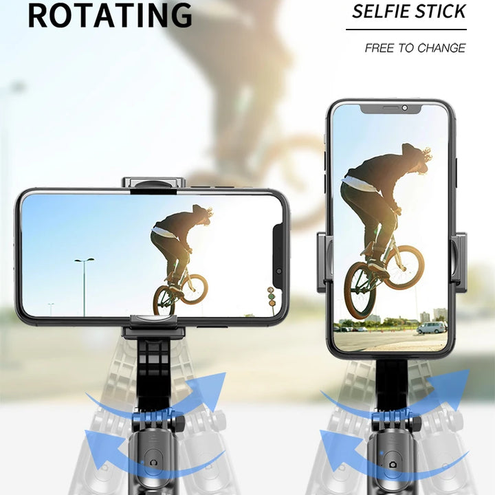 Handheld Gimbal Stabilizer for Smartphone 1-Axis with Selfie Stick Tripod Stand Wireless