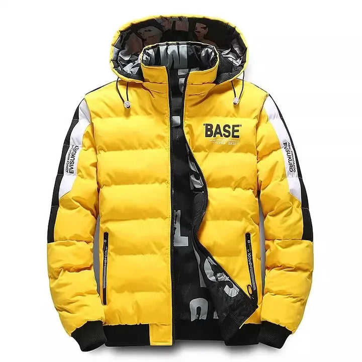 Men Autumn Winter Cotton Jacket Warm Comfortable Padded Thickened Down Jacket