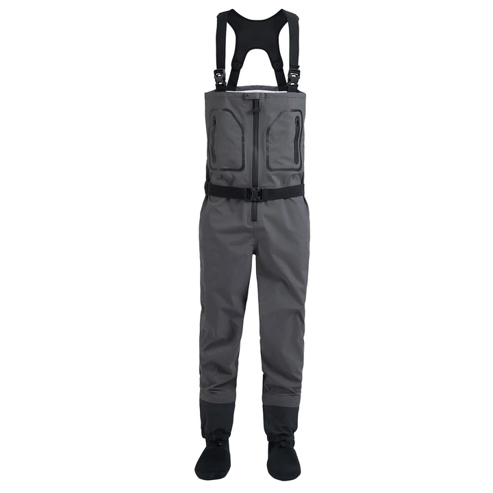 High Quality Men's Fishing  Waders Waterproof Breathable One-piece Pants With Neoprene Socks