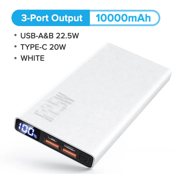 QOOVI Power Bank 20000mAh Portable PD 20W Fast Charging Poverbank Mobile Phone