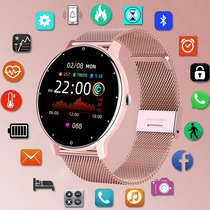 LIGE Waterproof Women Smart Band Watch Real-time Weather Forecast