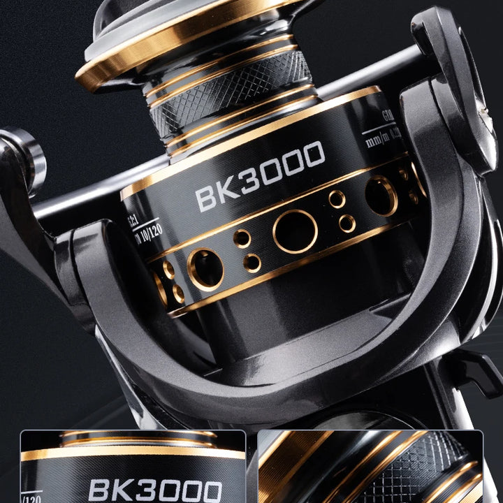 Rooblinos BK 2000-7000 Spining Reels Saltwater Freshwater Fishing Reel Ultralight Metal