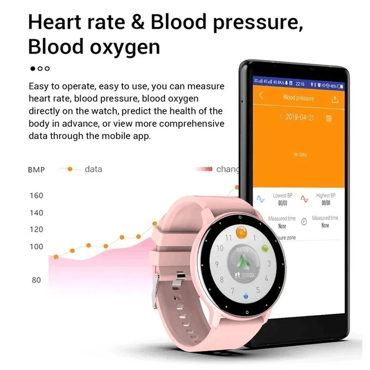 LIGE Waterproof Women Smart Band Watch Real-time Weather Forecast