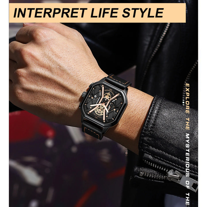 POEDAGAR Fashion Men Wristwatches Luxury Chronograph Luminous