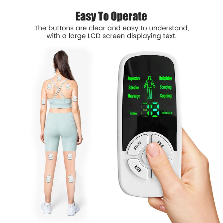 EMS Muscle Therapy Stimulator Machine Tens Unit Acupuncture Meridian Physiotherapy