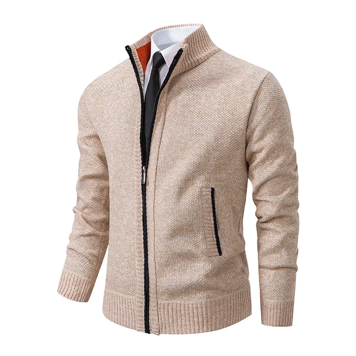 Autumn And Winter New Jersey Men's Casual Sports Coat Solid Color