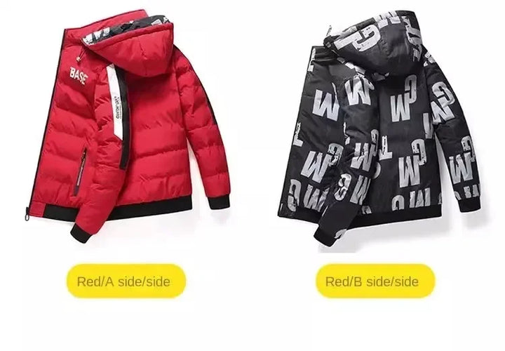 Men Autumn Winter Cotton Jacket Warm Comfortable Padded Thickened Down Jacket