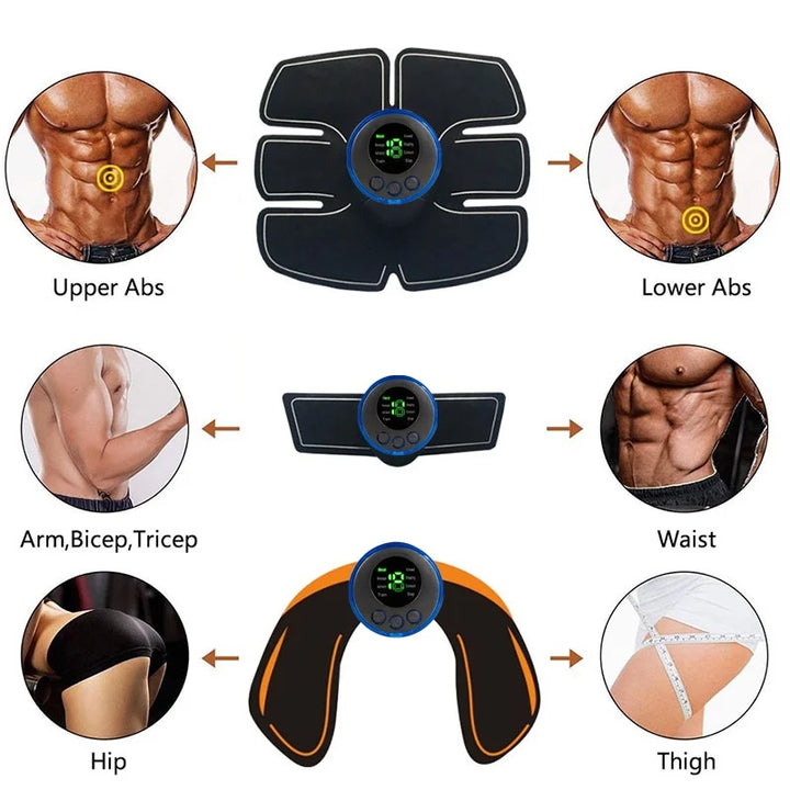 Electric Muscle Stimulator EMS Wireless Buttocks Hip Trainer Abdominal ABS Stimulator