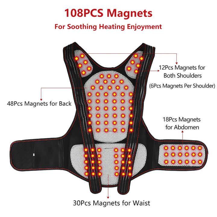 Tourmaline Magnet Heated Vest Magnetic