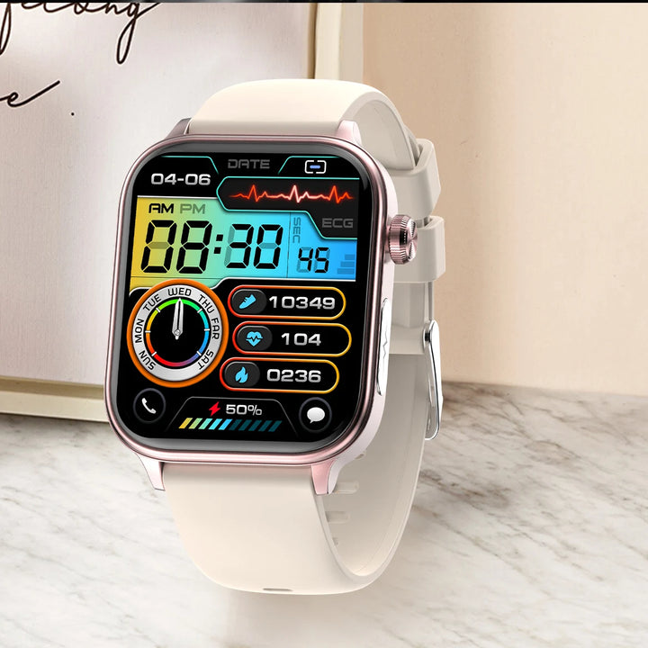 2024New AI Medical Diagnosis Blood Lipids Uric Acid Blood Glucose Smart Watch Men