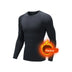 Men Undershirts Men's Winter Thermal Underwear Thin Fleece Elastic Compression Fitness For Winter Sports First Layer Wear