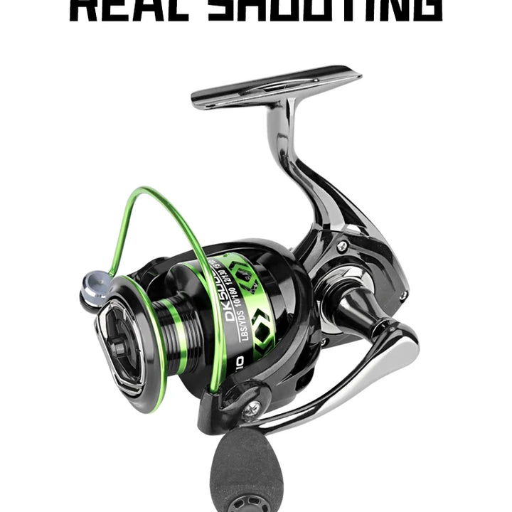 2024 New All-Metal Black Green Fishing Reel Freshwater Seawater Dual Use Max Drag 12Kg