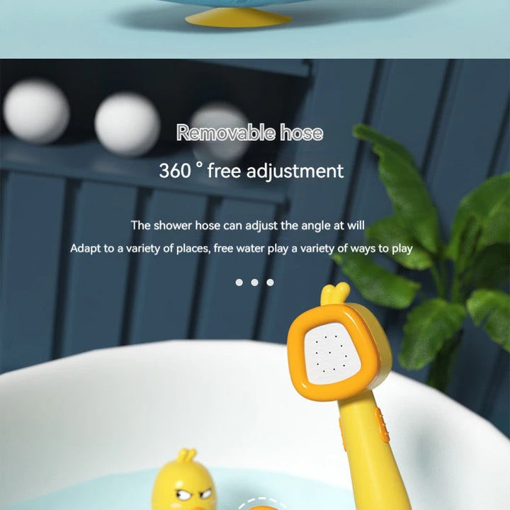 Cute Duck Electric Water Spray Bathroom Bathing Toys Baby