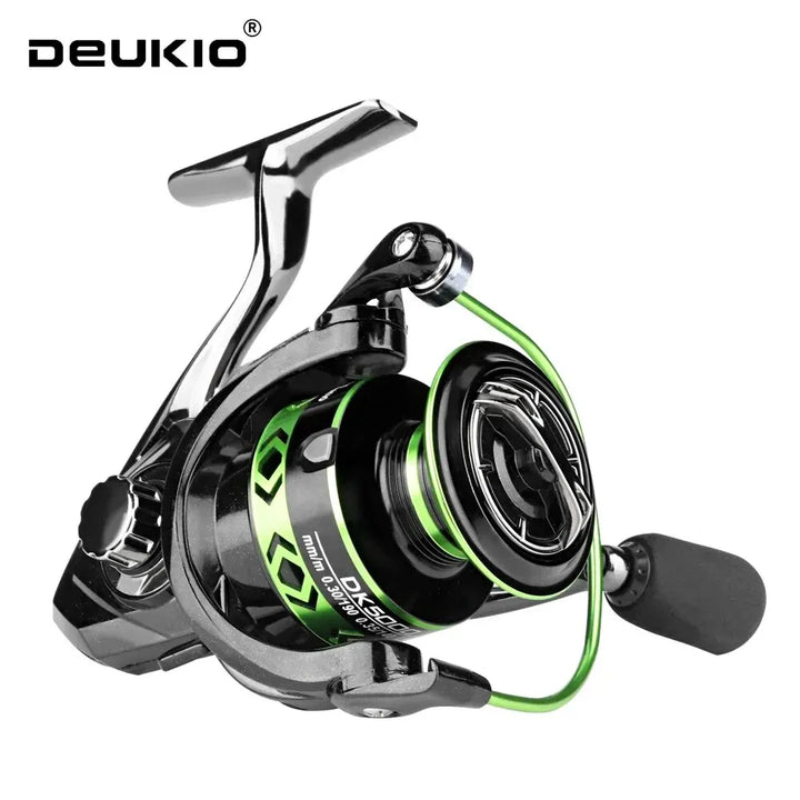 2024 New All-Metal Black Green Fishing Reel Freshwater Seawater Dual Use Max Drag 12Kg