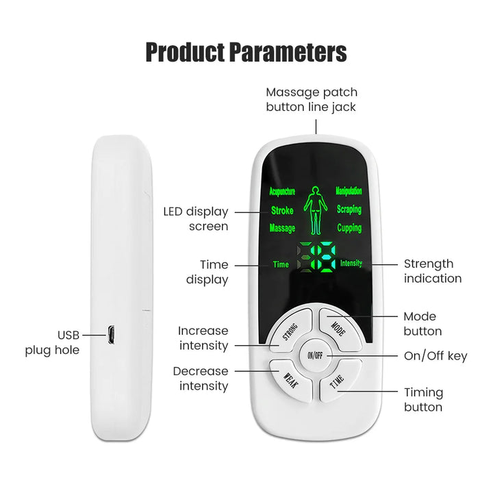 EMS Muscle Therapy Stimulator Machine Tens Unit Acupuncture Meridian Physiotherapy