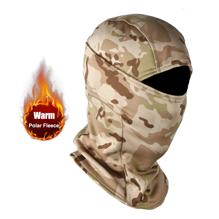 Winter Fleece Warm Camouflage Balaclava Outdoor Cold-proof Ski Cycling Full Face Mask