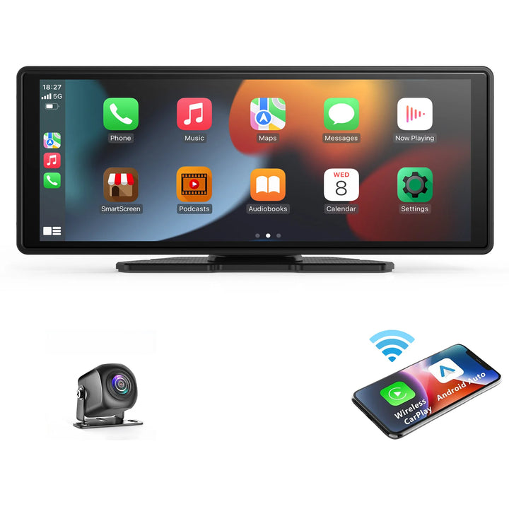 Universal Portable Carplay for Car Screen, Wireless Carplay Screen Wireless Car Stereo