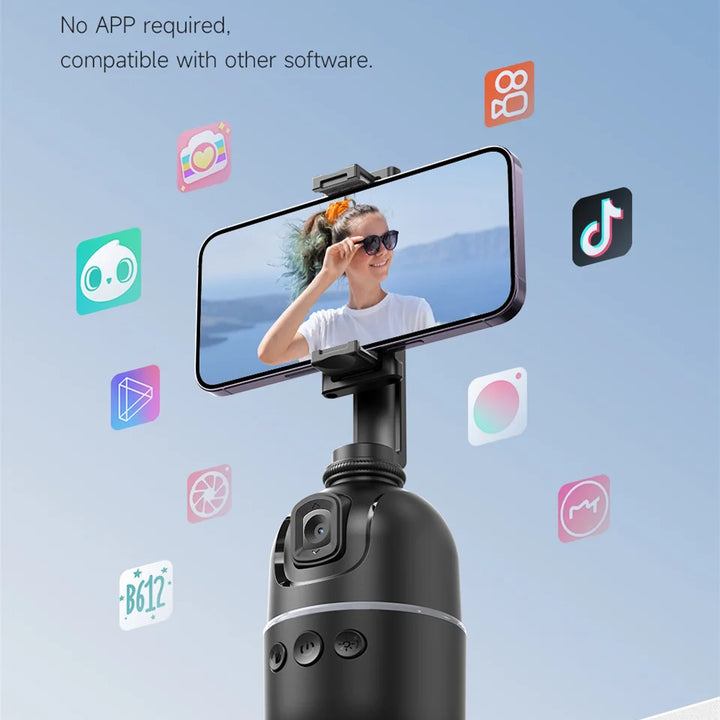 FANGTUOSI AI Smart Gimbal 360° Auto Face Tracking Gimbal All-in-one Rotation For Smartphone