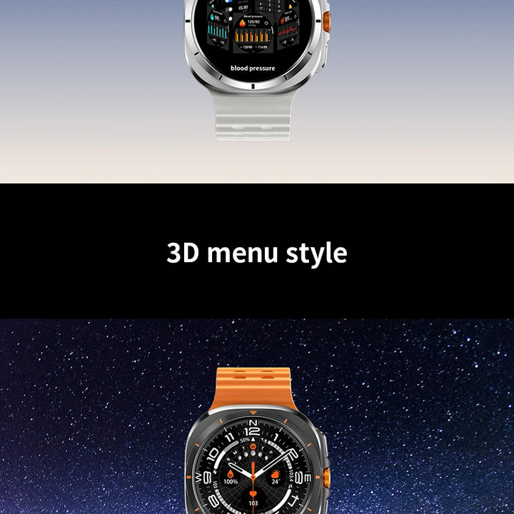 2024 New Galaxy Smart Watch 7 Ultra Men AMOLED Screen Multi-Function Sports Fitness