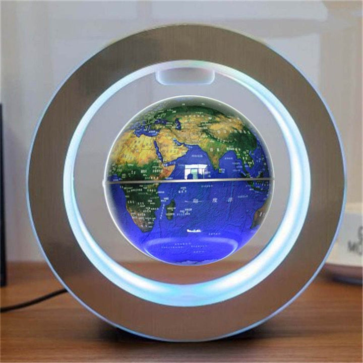 Roud Led World Map Floating Globle Magnetic