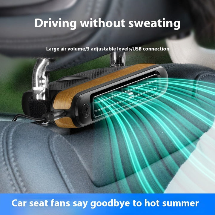 Car Turbine Fan Rear Seat USB Small Fan